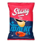 Чипсы Slang со вкусом зелёного краба 130 г