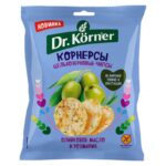 Чипсы цельнозерновые кукурузно-рисовые Dr. Korner Оливковое масло и розмарин 50 г