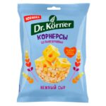 Чипсы цельнозерновые кукурузно-рисовые Dr. Korner Нежный сыр 50 г