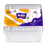 Палочки Bella ватные косметические, гигиенические (в боксе) 200 шт