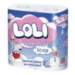Бумага туалетная Loli Super Soft Белый 4 рулона