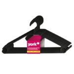 Вешалки York пластмассовые для одежды, вращающиеся 9 + 1 шт