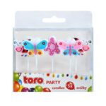 Свечи Toro Party Бабочки - Мотыльки для торта 5 шт