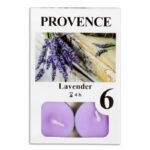 Свечи Provence чайный набор с ароматом лаванды 6 шт