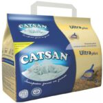 Наполнитель Catsan Ultra plus для кошачьих туалетов, комкующийся 5 л