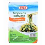 Салат Vici из морской капусты с морковью по корейски в маринаде 240 г