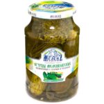 Огурцы Меленъ Меленковские маринованные с зеленью и чесноком 900 г