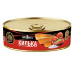 Килька БалтФлотъ балтийская неразделенная копченая в томатном соусе 240 г