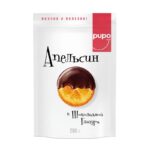 Конфеты Pupo апельсин в шоколадной глазури, 200 г