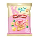 Сухари Кириешки Light ржаные со вкусом ветчины и сыра 80 г