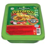 Лапша Лаззат Лагман со вкусом говядины лоток 90 г