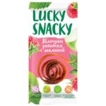 Снэк Lucky Snacky яблочные завитки с малиной 20 г