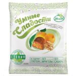 Конфеты Умные Сладости с курагой и грецким орехом со стевией глазированные 210 г