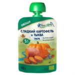 Пюре Fleur Alpine Organic сладкий картофель-тыква (5 + мес) 90 г