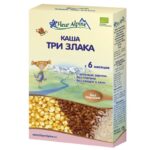 Каша Fleur Alpine Organic три злака безмолочная для детей 175 г