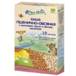 Каша Fleur Alpine Organic пшенично-овсяная с кусочками груши и яблока молочная для детей 200 г