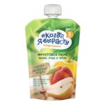 Пюре Когда Я вырасту яблоко, груша, персик для детей дой-пак 220 г
