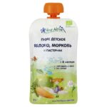 Пюре Fleur Alpine Organic яблоко-морковь-пастернак для детей пауч 120 г