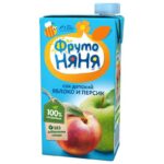 Сок Фруто Няня яблоко-персик для детей 500 мл