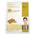 Маска Dermal коллагеновая с коллоидным золотом, тканевая для лица 1 шт