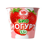 Йогурт Белая Река 120 г, Клубника